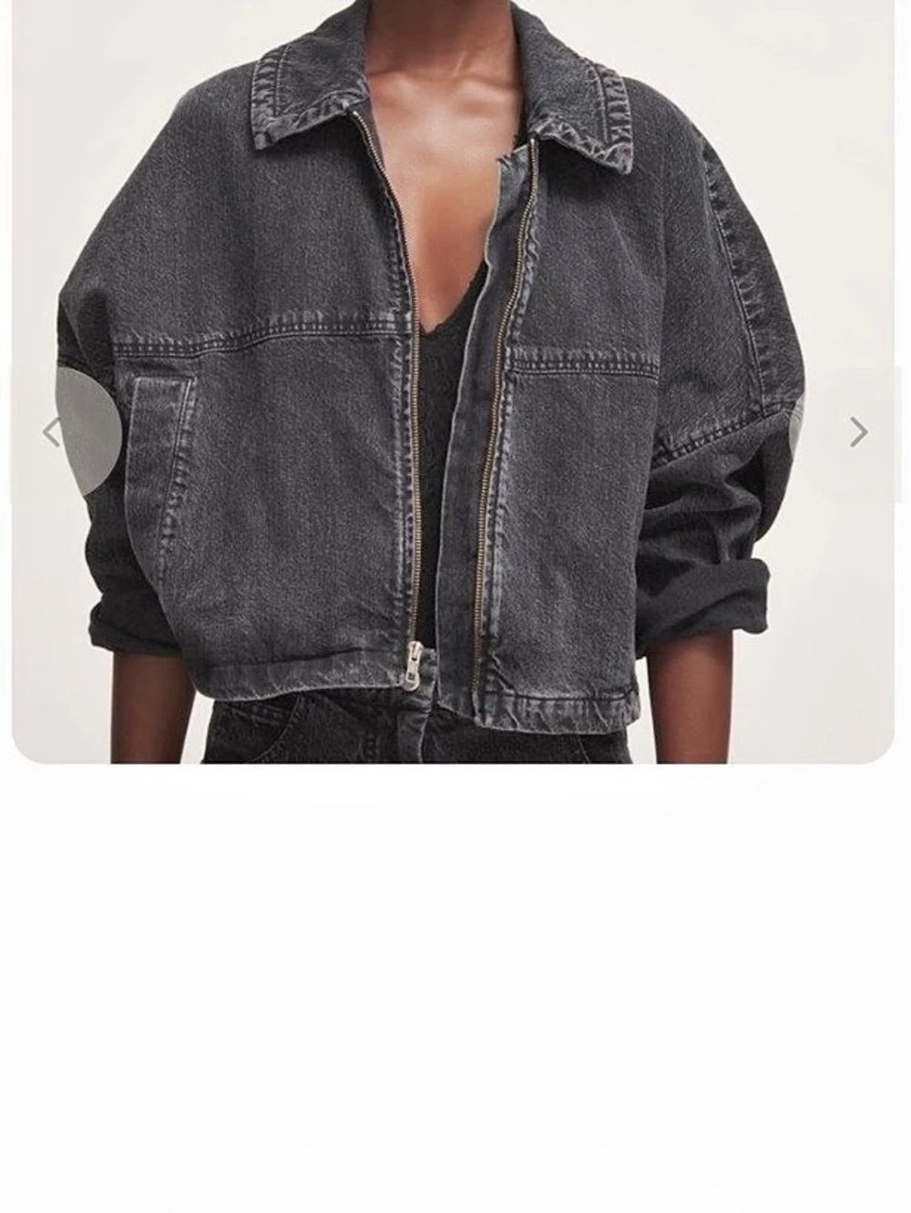 Rachel Comey Algardi Jacket Cropped Denim Black